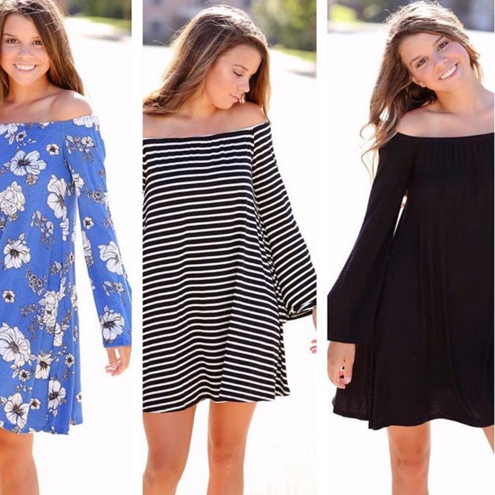Off the shoulder dress